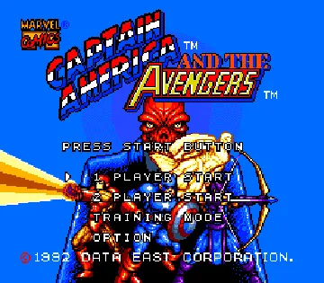 Captain America and the Avengers (USA) (Beta) screen shot title